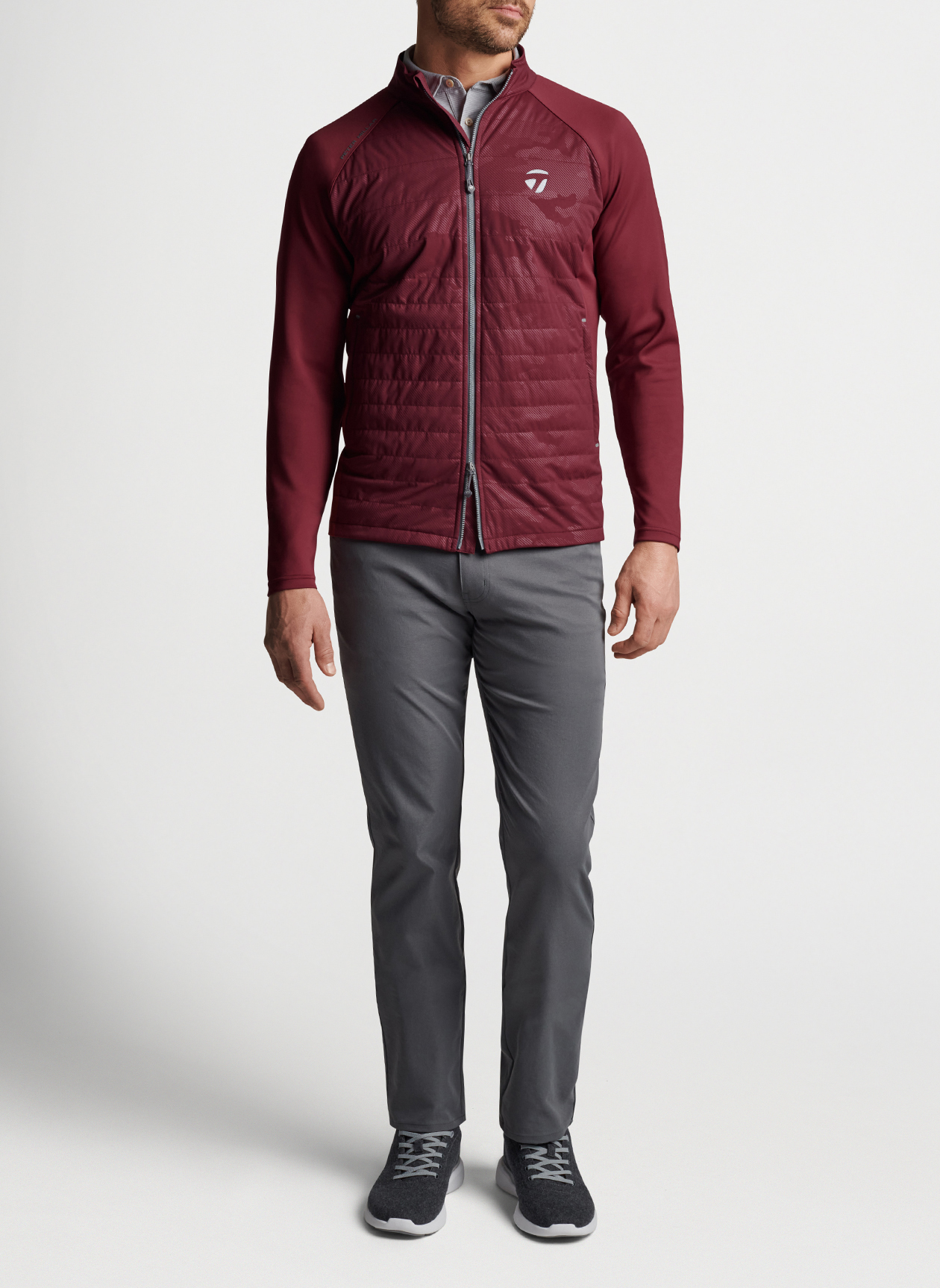 Merge stretch full sale zip hybrid jacket